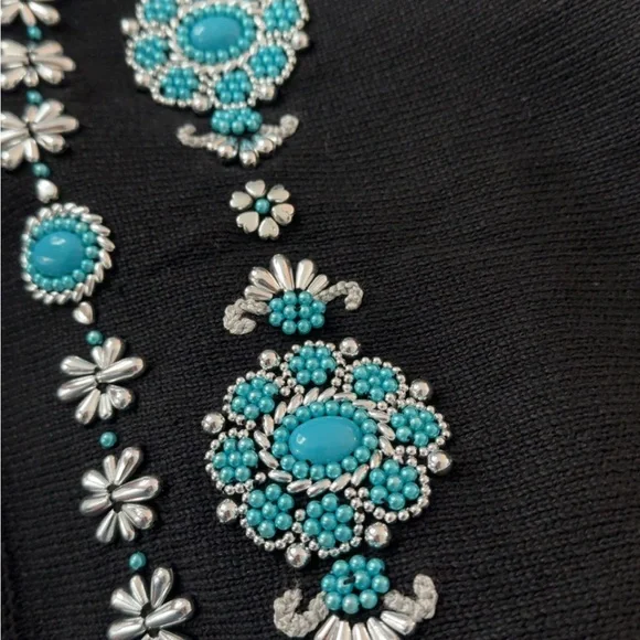 Michael Simon Beaded Dress and short sleeve jacket combo - Picture 4 of 10